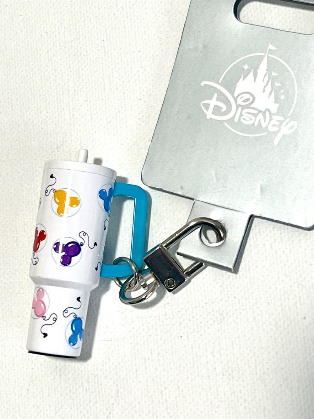 NWT Disney Mickey Balloons Tumbler Keychain Bag Charm